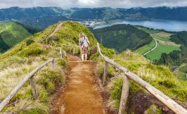 Azores lake view at Sete Cidades - Azores Portugal