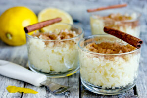 arroz doce, tradicional pico island dessert 