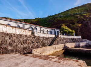 Carapacho hot spring medicinal waters baths on Graciosa Island in azores