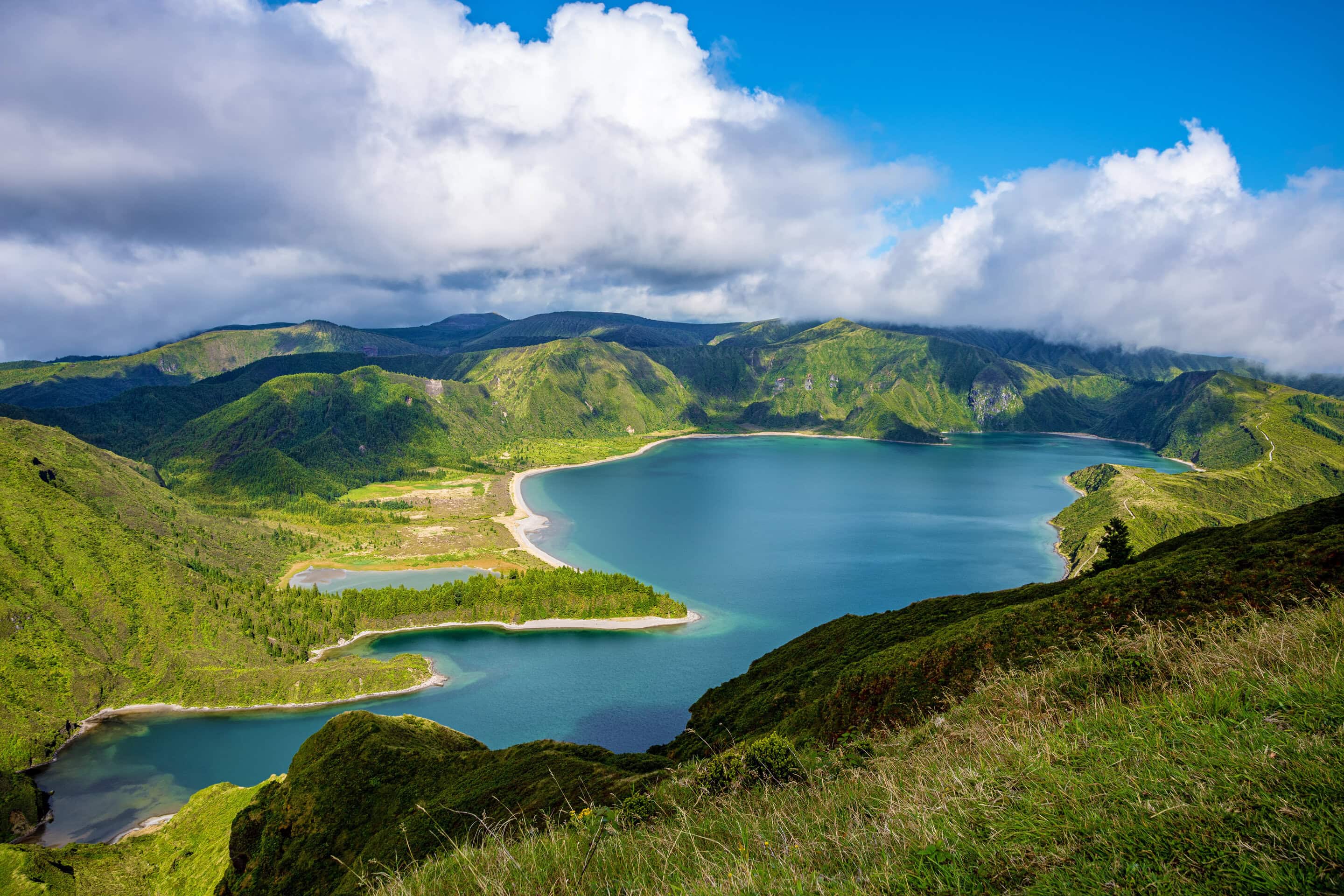 Lagoa do Fogo on São Miguel Island in the Azores