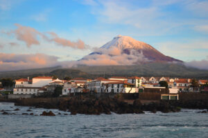 andscape of Pico Mountain on Pico Island in the Azores