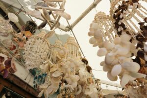 Seashell Decorations made in flores island in the azores