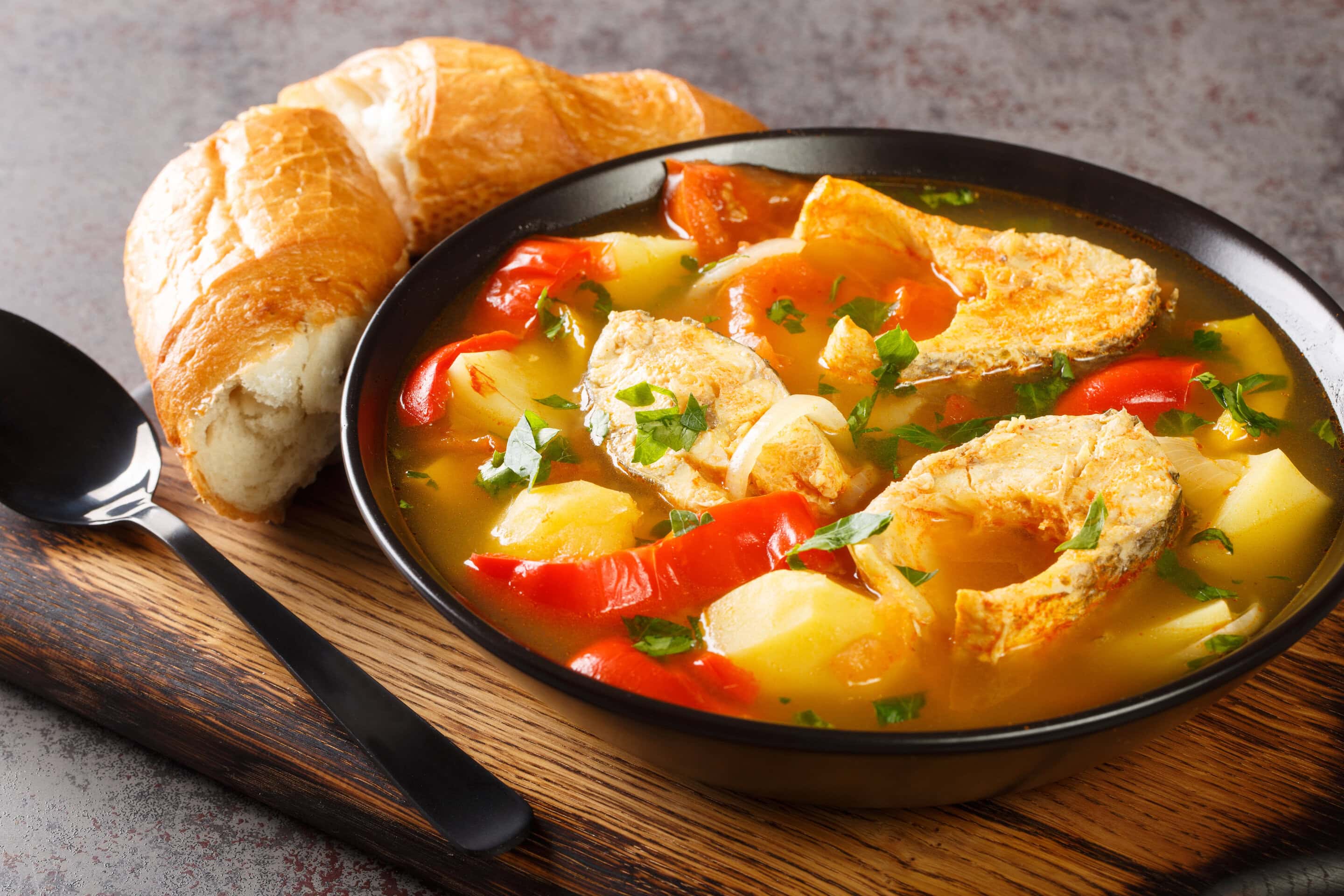 Caldeirada fish stew served on Terceira Island in the Azores