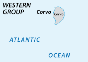 corvo island map