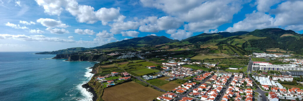 Landscape of são miguel island in the azores