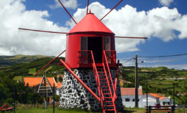 Espalamaca windmill - Faial island Azores Portugal
