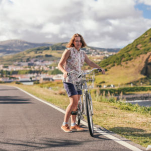 bicycle woman azores
