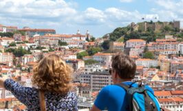 Panoramic view of Lisbon Portugal