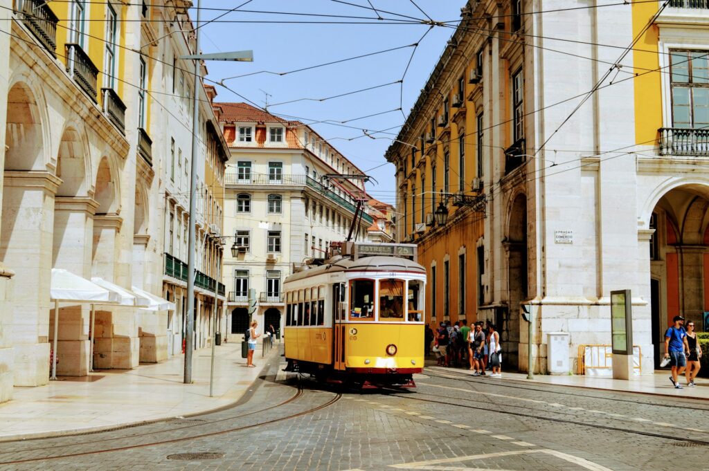 tram sight during a 4 days in lisbon itinerary